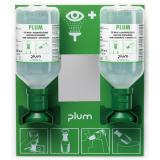 丹麦进口 PLUM 4694双挂板洗眼液套装 预防粉尘颗粒洗眼站